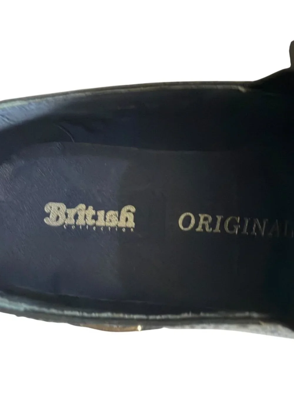 British Collection Mens Gray Leather Tassel Loafers 12 M/W With Brogue Detailing